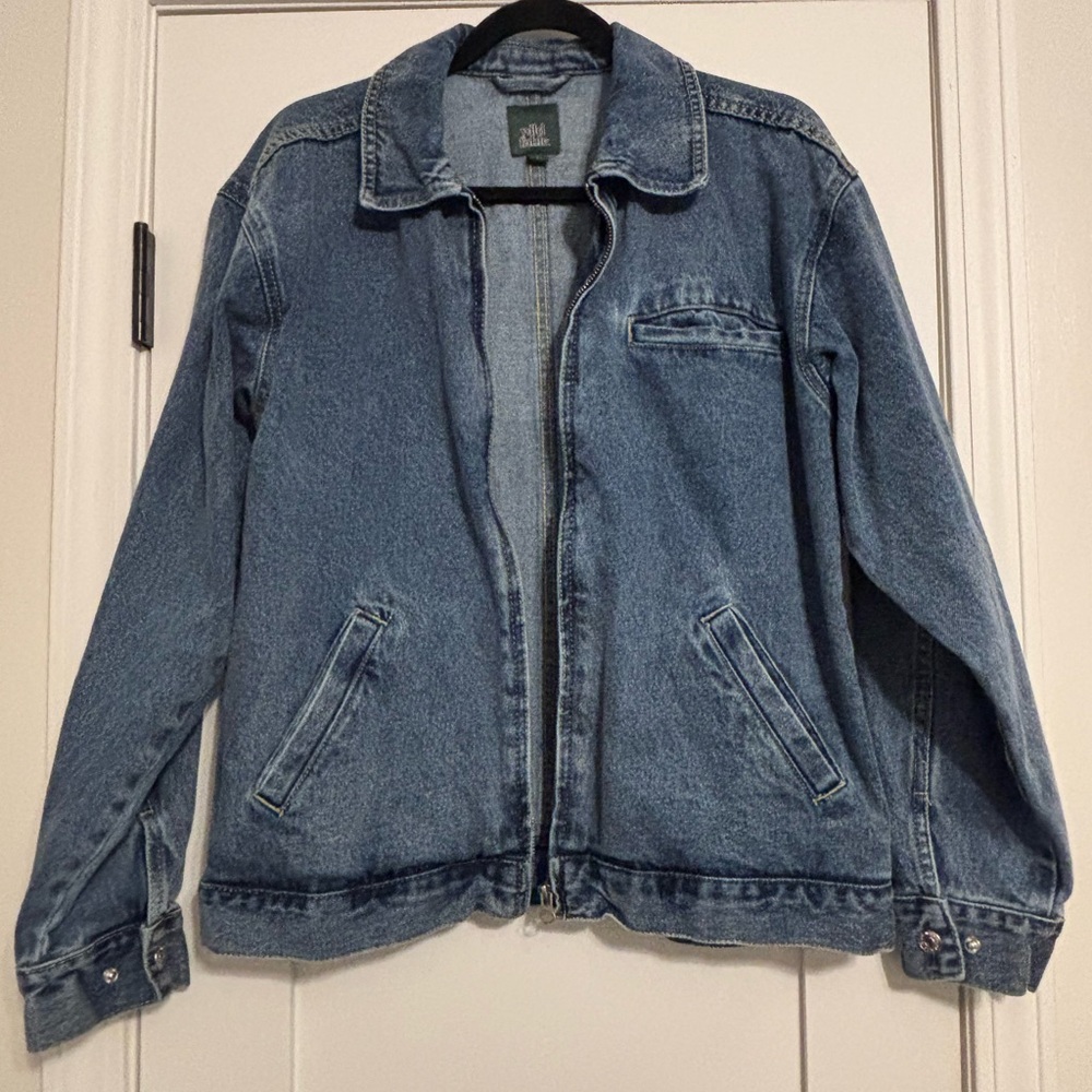 Classic Denim Jacket wild Fable oversized small - Picture 2 of 5